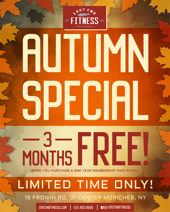 Flyer for Autumn Special - 3 months free